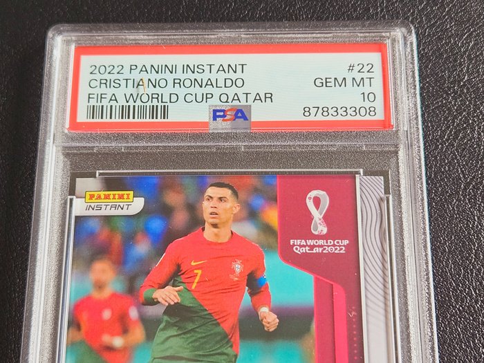 2022 Panini Instant World Cup Cristiano Ronaldo #22 PSA 10 - 1 Graded card