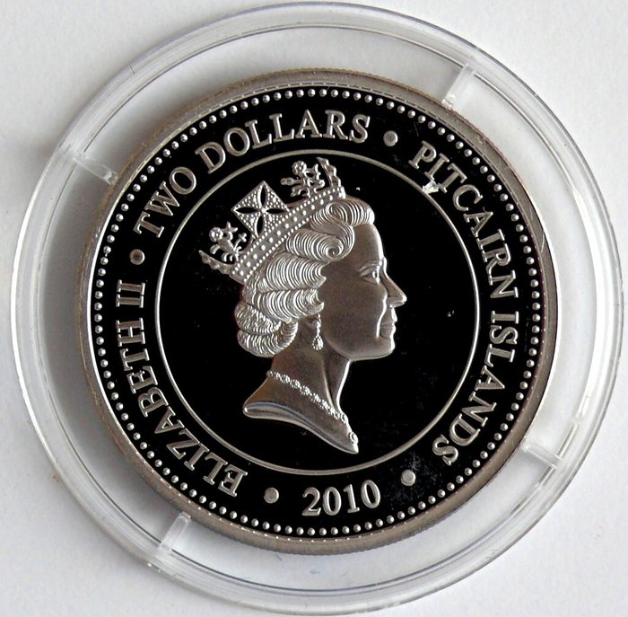 Pitcairn-øerne (Britisk Oversøisk Territorie). 2 Dollars 2010 Deep Sea Fish Series - Lanternfish, 1/2 Oz Proof, 1.000 Stück  (Ingen mindstepris)