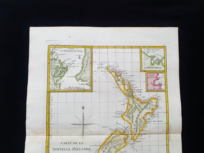 Oceanien - New Zealand / Australien / Wellington; Desmarest  Bonne - Carte de la Nouvelle Zeelande - 1781-1800