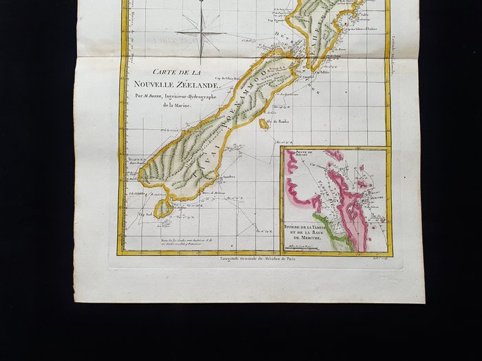 Oceanien - New Zealand / Australien / Wellington; Desmarest  Bonne - Carte de la Nouvelle Zeelande - 1781-1800