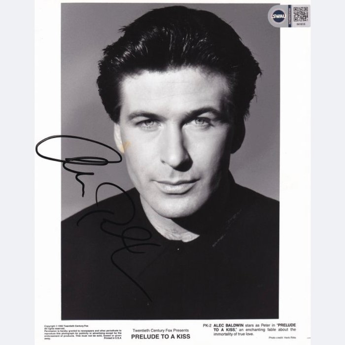 Prelude to a Kiss - Signed by Alec Baldwin (Peter Hoskins)