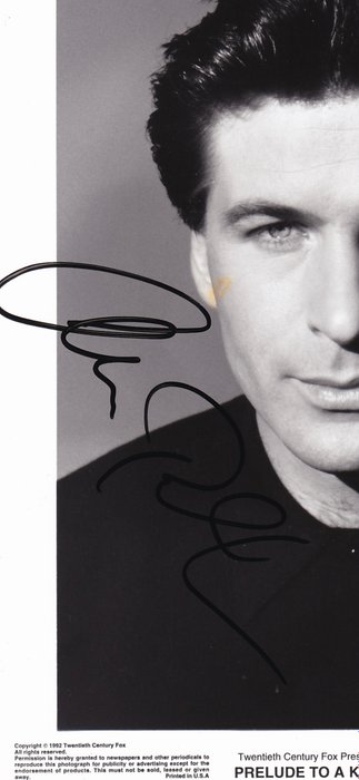 Prelude to a Kiss - Signed by Alec Baldwin (Peter Hoskins)