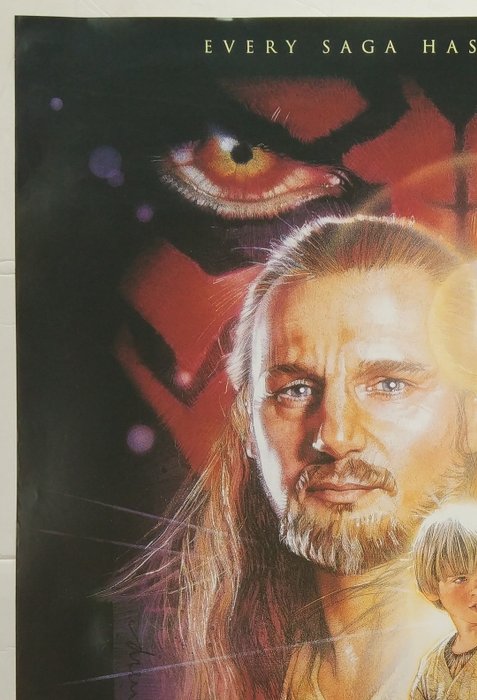 Drew Struzan - Star Wars Episode I: The Phantom Menace - Official STAR WARS - UK Poster - 1999 - Rolled - MINT - No Reserve !!