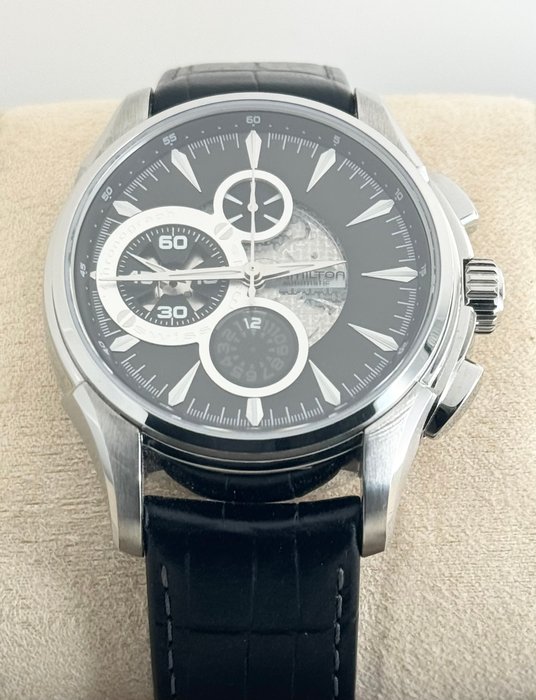 Hamilton - Jazzmaster Open Secret Chronograph - Ingen mindstepris - H327560 - Mænd - 2000-2010