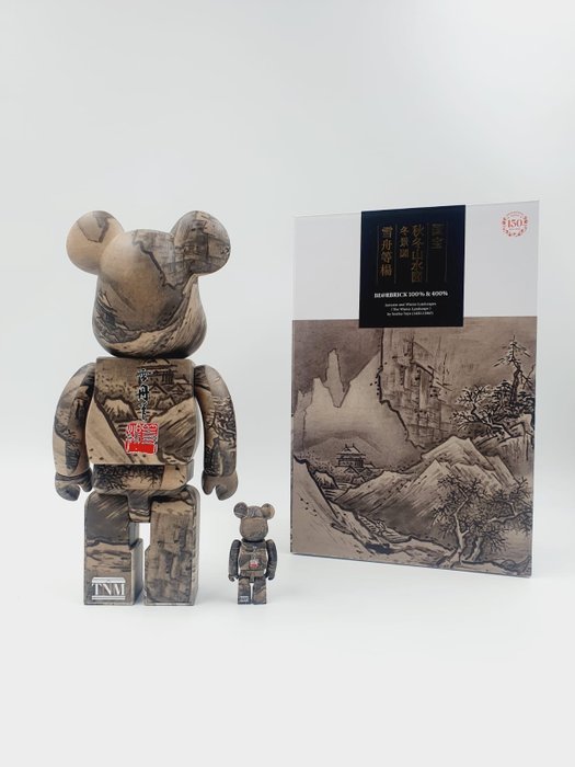 Medicom toy - Be@rbrick Tokyo National Museum Sesshu National Treasure (Winter Landscape) 100%  400%Bearbrick2023