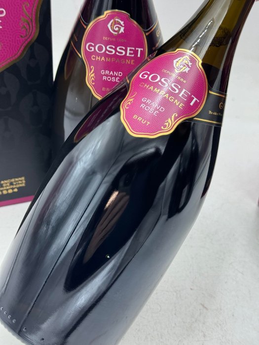 Gosset, Grand Rosé - Champagne Brut - 2 Flasker (0,75 L)