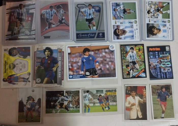 1984 to 2022 Panini Diego Maradona 15 stickers/cards Mixed collection - Good (GD)