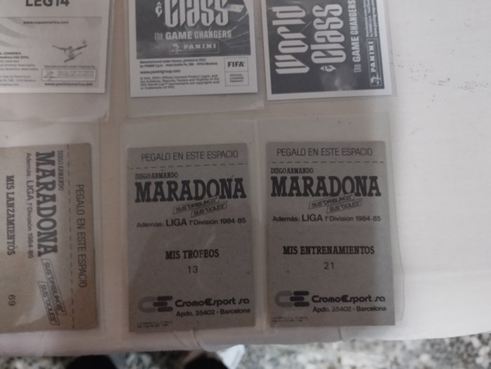 1984 to 2022 Panini Diego Maradona 15 stickers/cards Mixed collection - Good (GD)