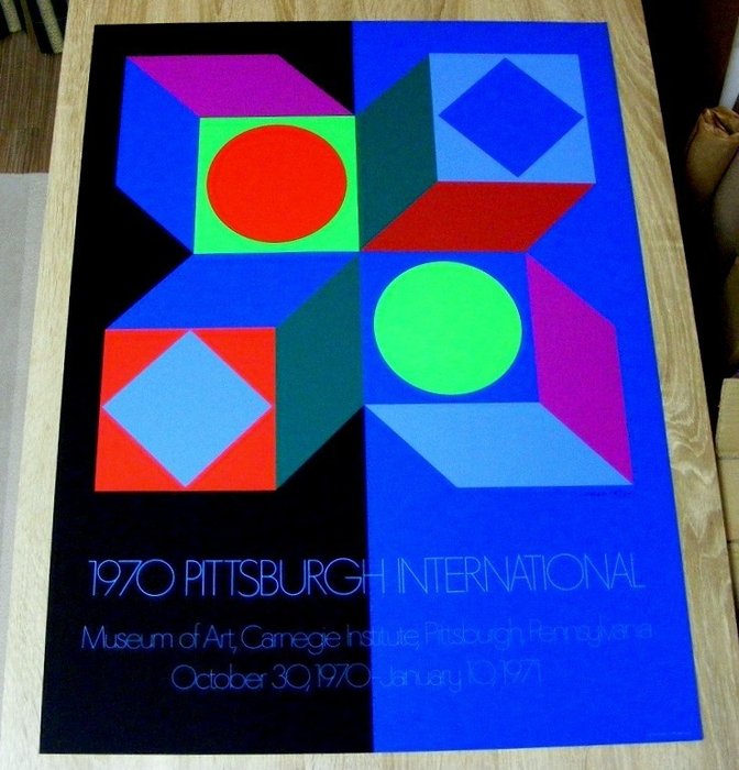 Victor Vasarely (after) - 1970 Pittsburgh International - 1970‹erne