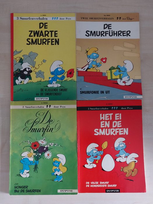 De Smurfen - Nr. 1 t/m 27 - Opeenvolgende reeks met 25 x 1e druk - 27 Album - Første udgave/genoptryk - 1967/2008