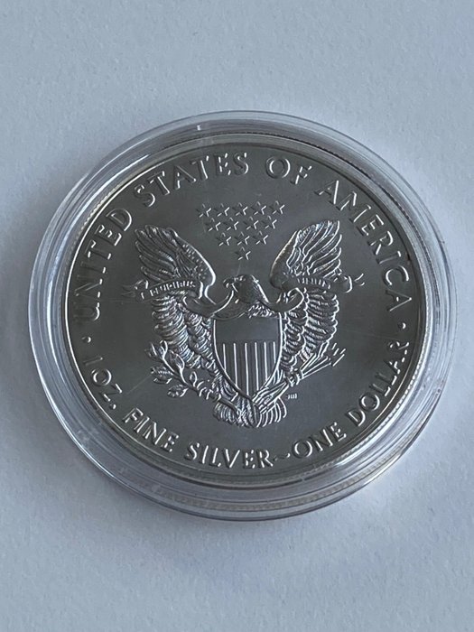 Förenta staterna 1 Dollar 2018 Silver Eagle - Poker Ten of Hearts 1 Oz (999)  (Ingen mindstepris)