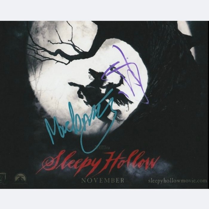 Sleepy Hollow - Signed by Johnny Depp (Ichabod Crane) and Marc Pickering (Masbath)