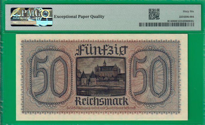 Tyskland - 50 Reichsmark ND(1940-45) - Pick R140  (Ingen mindstepris)