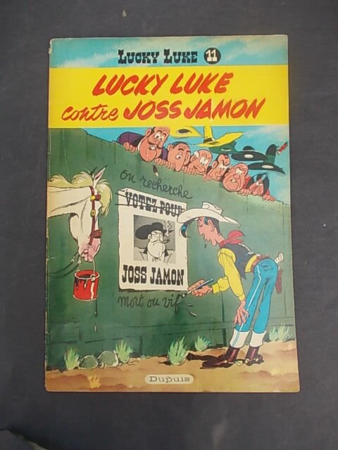 Lucky Luke T11 - Lucky Luke contre Joss Jamon - B - 1 Album - Første belgiske udgave - 1958