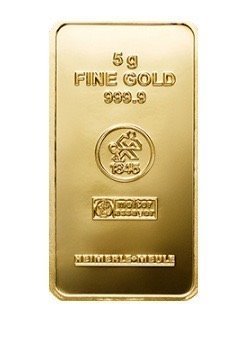 5 gram - Guld 999 - Deutschland Heimerle + Meule Goldbarren Gold mit Box - Forseglet