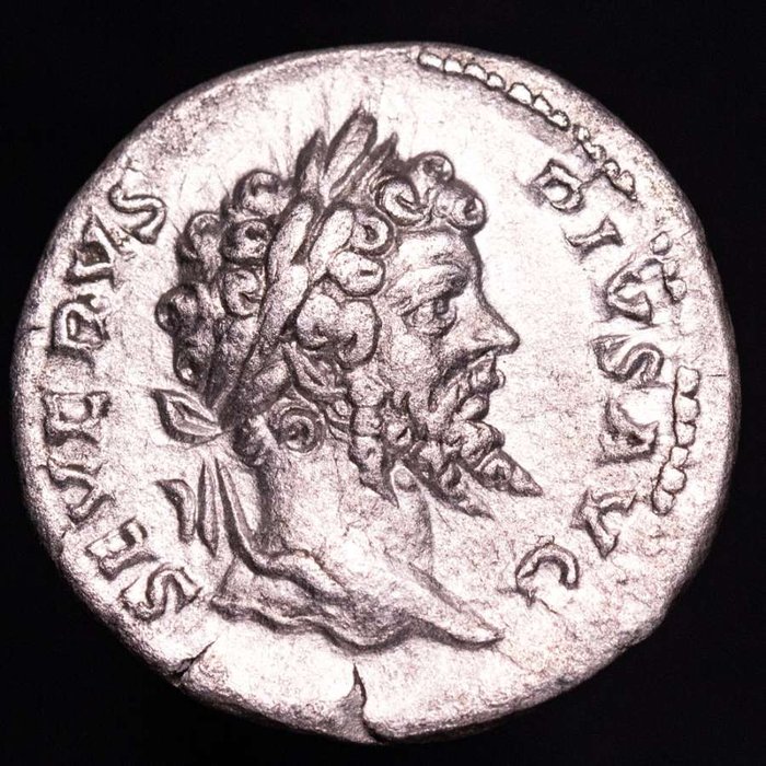 Romarriket. Septimius Severus (AD 193-211). Denarius Rome mint 201. FVNDATOR PACIS  (Ingen mindstepris)