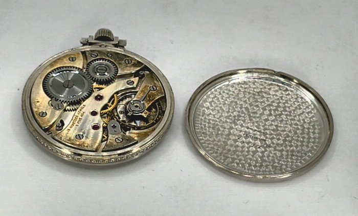 Selva Watch Co. Swiss - Feine Platin Lepine Frackuhr - Diamantenlünette - Schweiz 1930