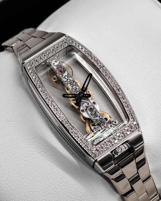 Corum - Golden Bridge Miss - Ingen mindstepris - BRAND NEW * 18K White Gold  Diamonds * - Kvinder - 2020+