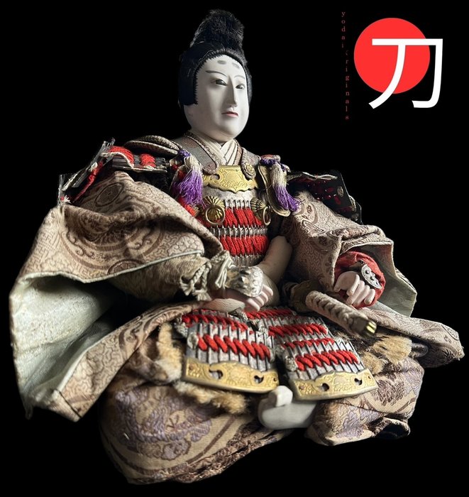 Japanese Samurai doll meiji periode  - Dukke - 1850-1900 - Japan