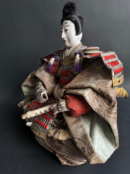 Japanese Samurai doll meiji periode  - Dukke - 1850-1900 - Japan