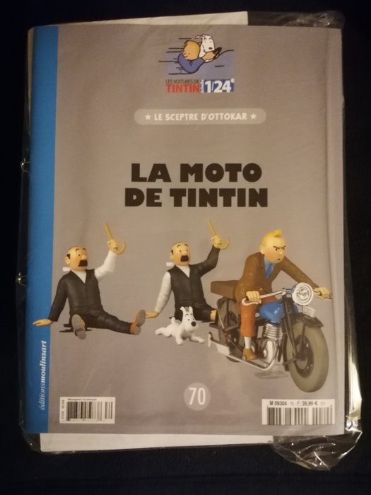 Moulinsart / Hachette - Tintin - Voiture 1/24 - La moto de Tintin - le Sceptre d'Ottokar