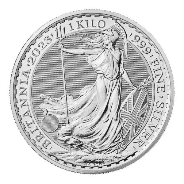 Storbritannien. 2023 1 Kilo £500 GBP Silver Britannia Coin BU (Queen)