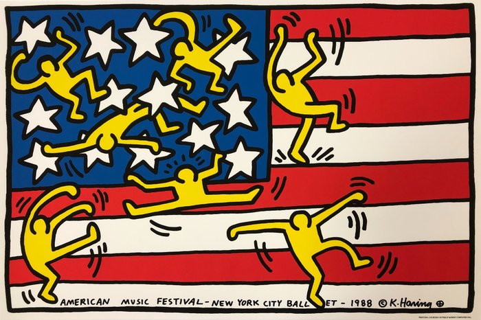 Keith Haring (after) - America Music Festival - New York City Ballet - 1990‹erne