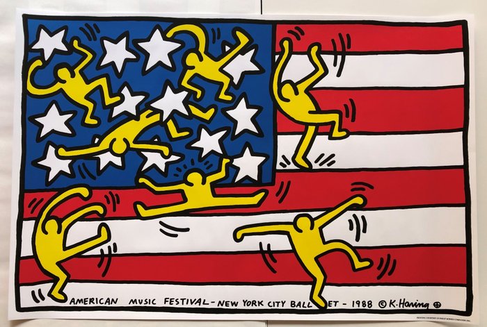 Keith Haring (after) - America Music Festival - New York City Ballet - 1990‹erne