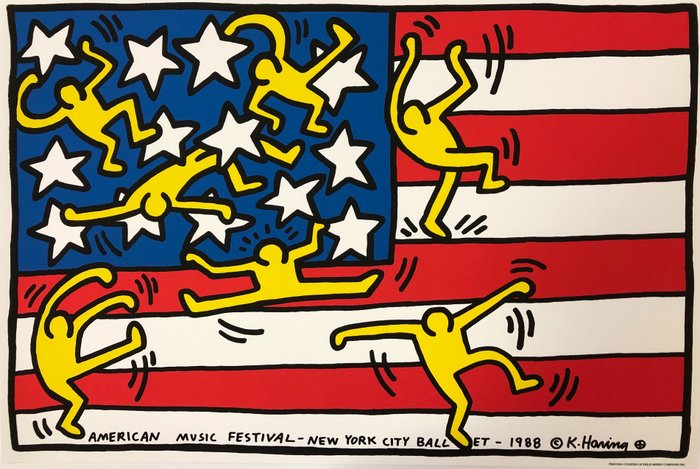 Keith Haring (after) - America Music Festival - New York City Ballet - 1990‹erne