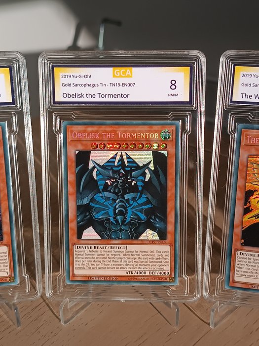 Konami - 3 Card - belisk the Tormentor, Slifer Sky Dragon and Winged Dragon of Ra