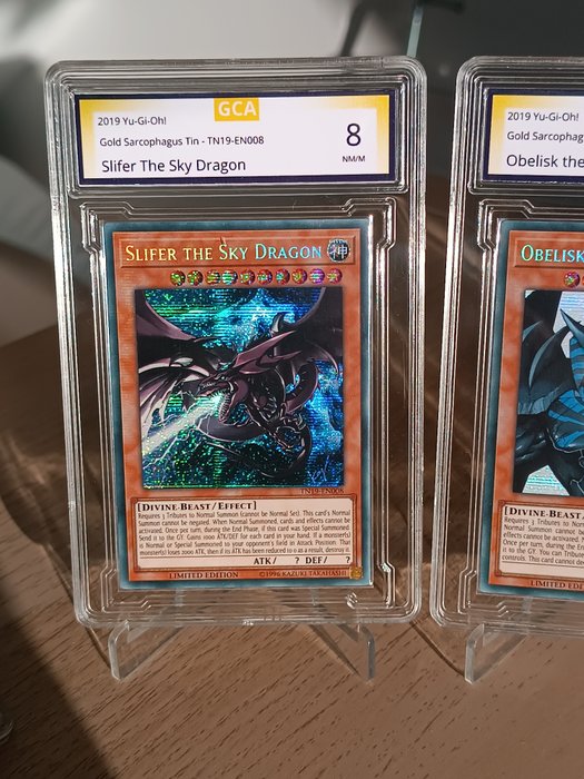 Konami - 3 Card - belisk the Tormentor, Slifer Sky Dragon and Winged Dragon of Ra