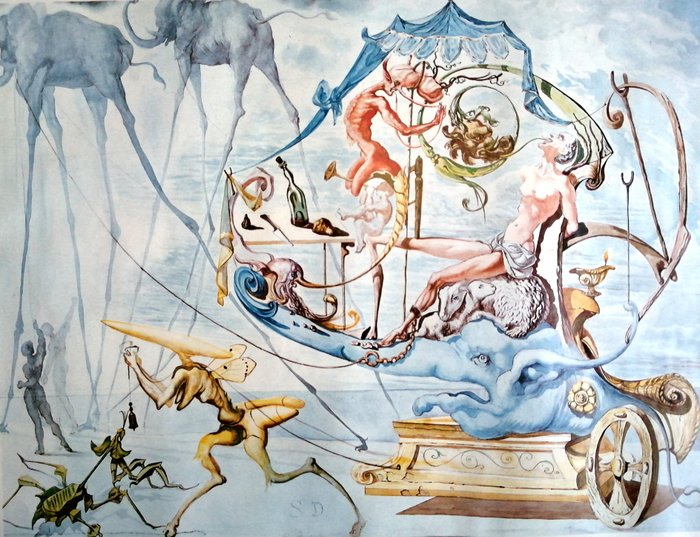 Salvador Dali - Trionfo di Bacco - 1980‹erne