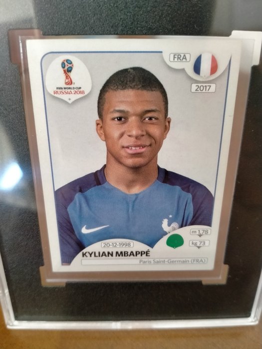 2018 - Panini - World Cup Stickers - Kylian Mbappé - #197 Pink Back - 1 Graded sticker - SGC 7