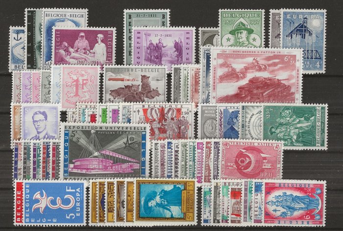 Belgien 1946/1959 - Serier og delbind - OBP/COB tussen 725 en 1120