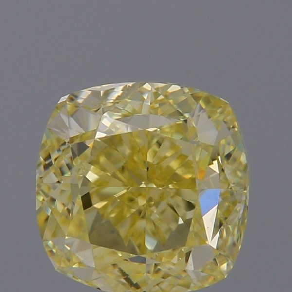 1 pcs Diamant  (Naturfarvet)  - 1.00 ct - Pude - Fancy light Gul - VS1 - Gemological Institute of America (GIA)