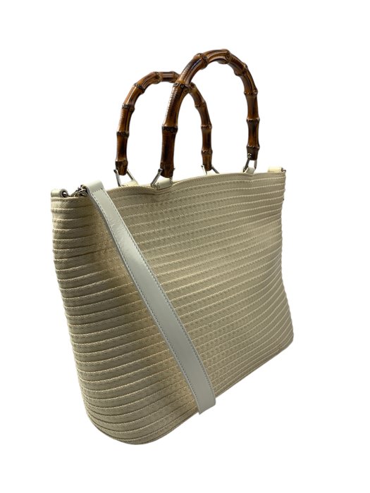 Gucci - bamboo handle 2 way handbag - Skuldertaske