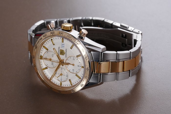 TAG Heuer - Carrera Calibre 16 Chronograph Two Tone - Ingen mindstepris - CV2050 - Mænd - 2011-nu