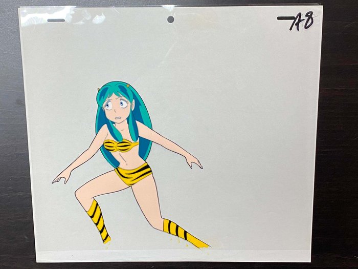 Urusei Yatsura (Pierrot, 1981/86) - 1 Original animationscel og tegning af Lum Invader