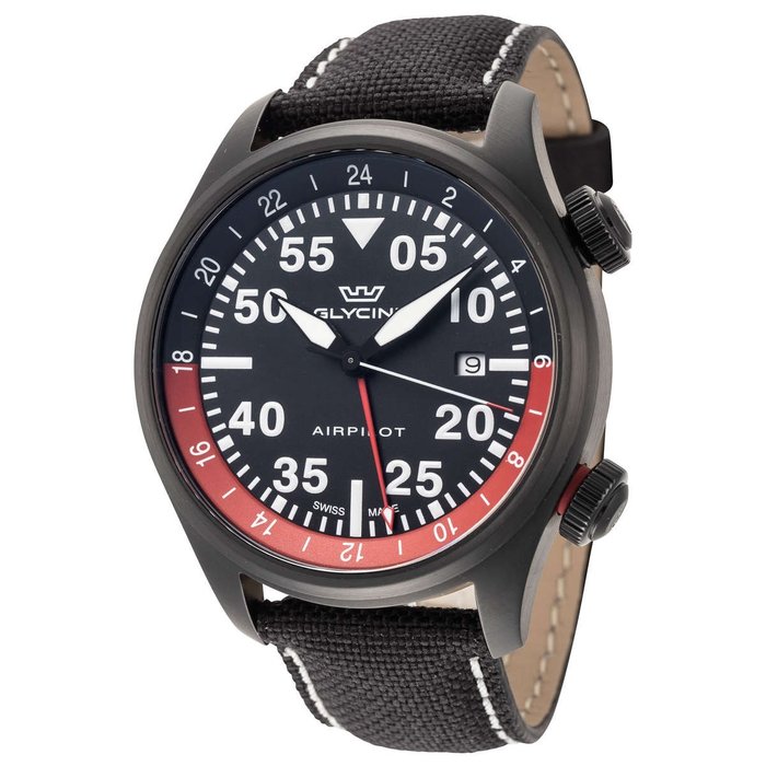 Glycine - Airpilot GMT Date - GL0438 - Ingen mindstepris - Mænd - 2011-nu