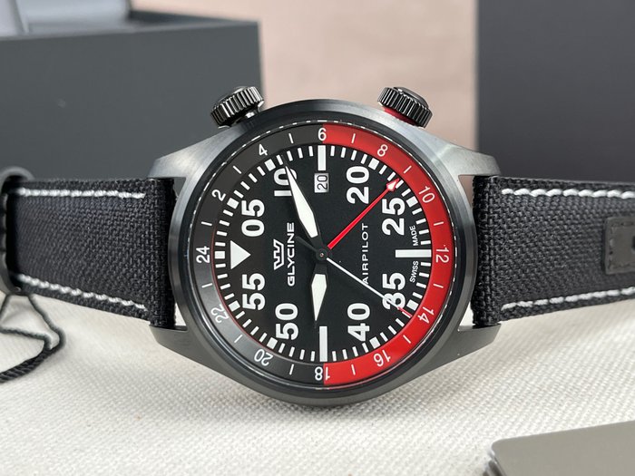 Glycine - Airpilot GMT Date - GL0438 - Ingen mindstepris - Mænd - 2011-nu