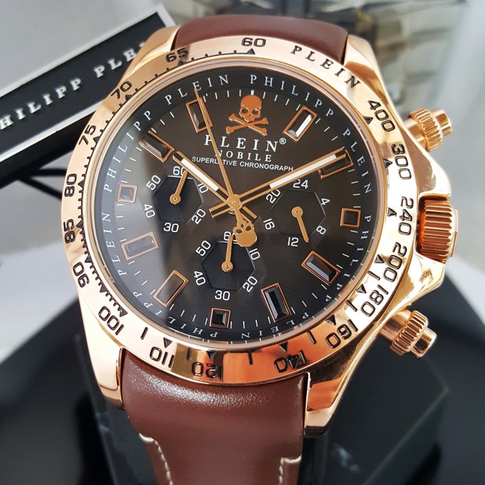 Philipp Plein - Superlative - Chronograph - Gold - $kull - Ingen mindstepris - Mænd - Ny