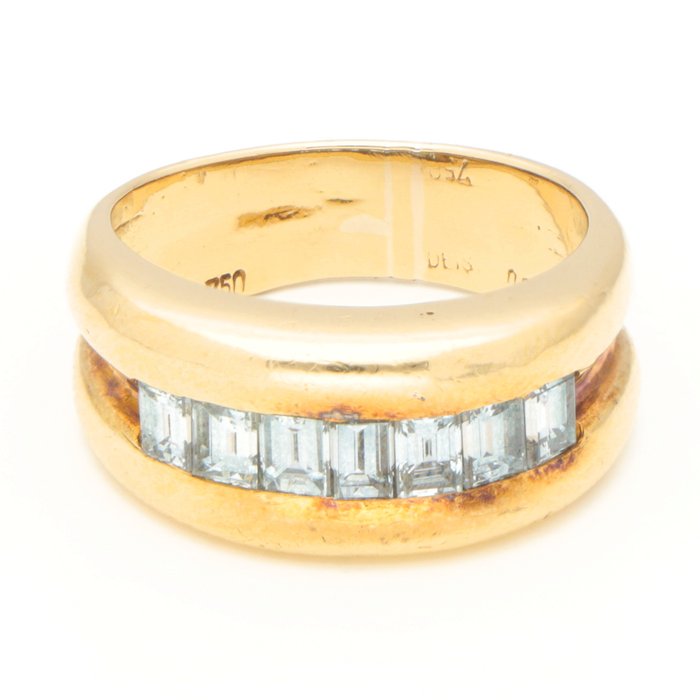 Ingen mindstepris - Ring - 18 kraat Gulguld -  0.49ct. tw. Diamant (Natur)