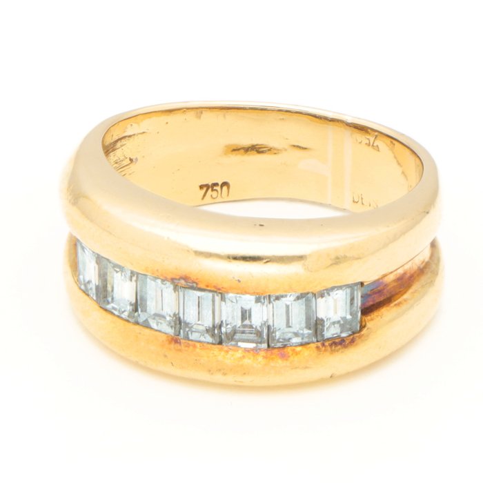 Ingen mindstepris - Ring - 18 kraat Gulguld -  0.49ct. tw. Diamant (Natur)