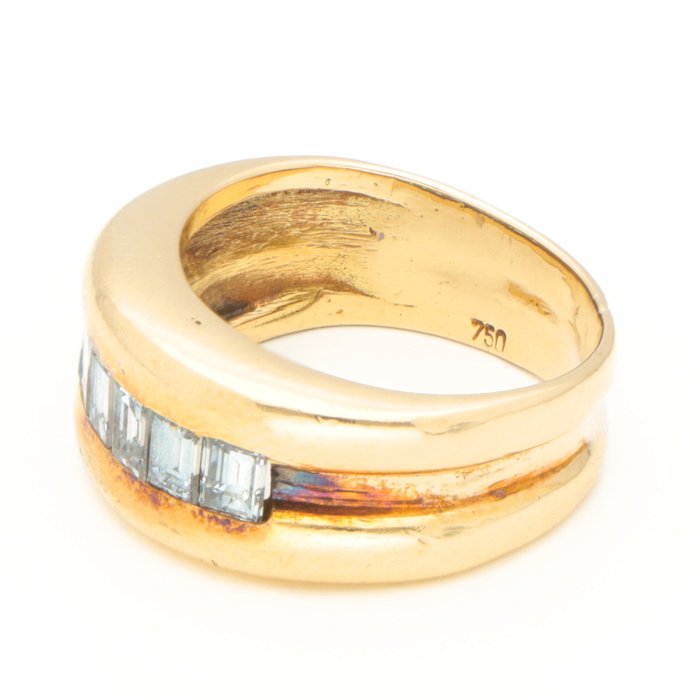 Ingen mindstepris - Ring - 18 kraat Gulguld -  0.49ct. tw. Diamant (Natur)