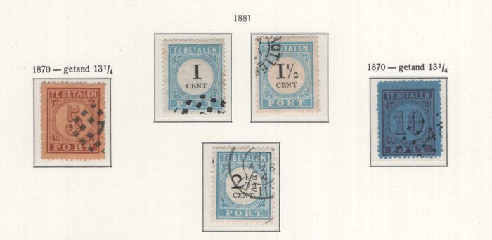 Holland 1881/1949 - Komplet samling af frimærker - NVPH P1/P106