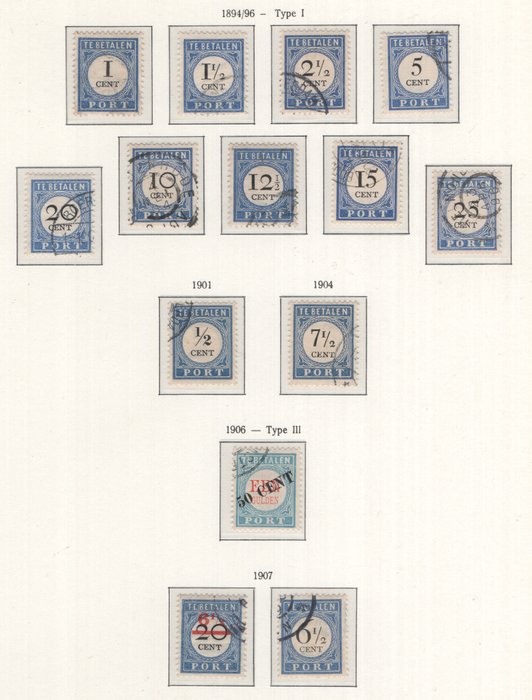 Holland 1881/1949 - Komplet samling af frimærker - NVPH P1/P106