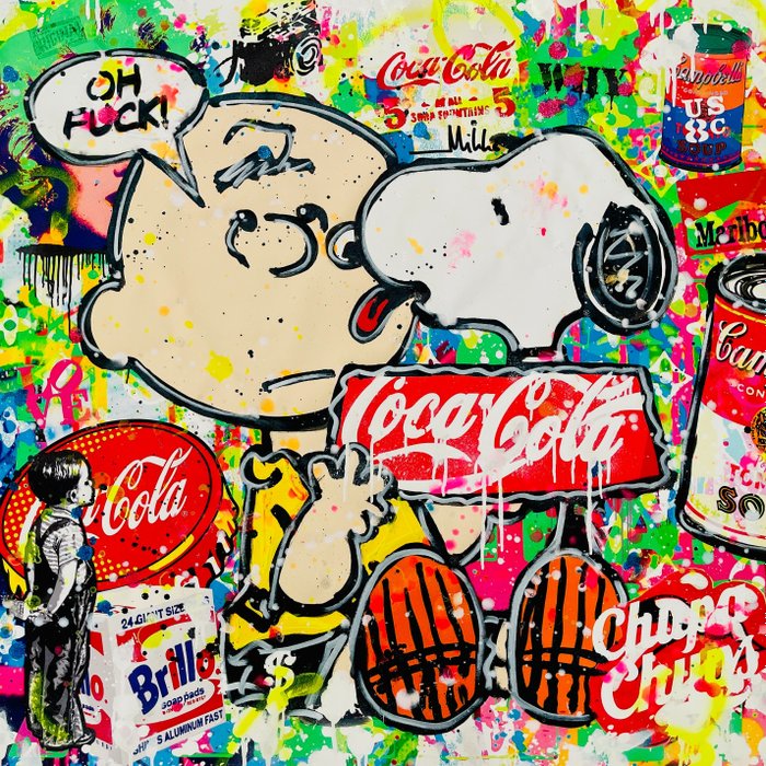 Mikko (1982) - Peanuts And Snoopy On Coca Cola - XL