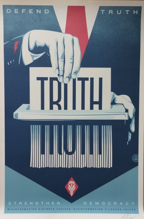 Shepard Fairey (OBEY) (1970) - Defend Truth