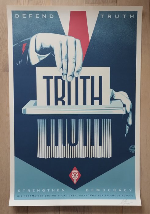 Shepard Fairey (OBEY) (1970) - Defend Truth