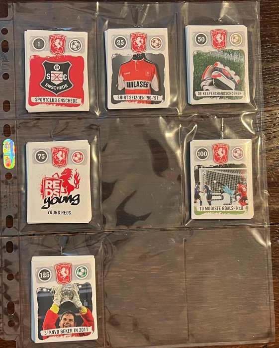 Emté - 50 year FC Twente 2Netherlands - Complete loose Sticker Set